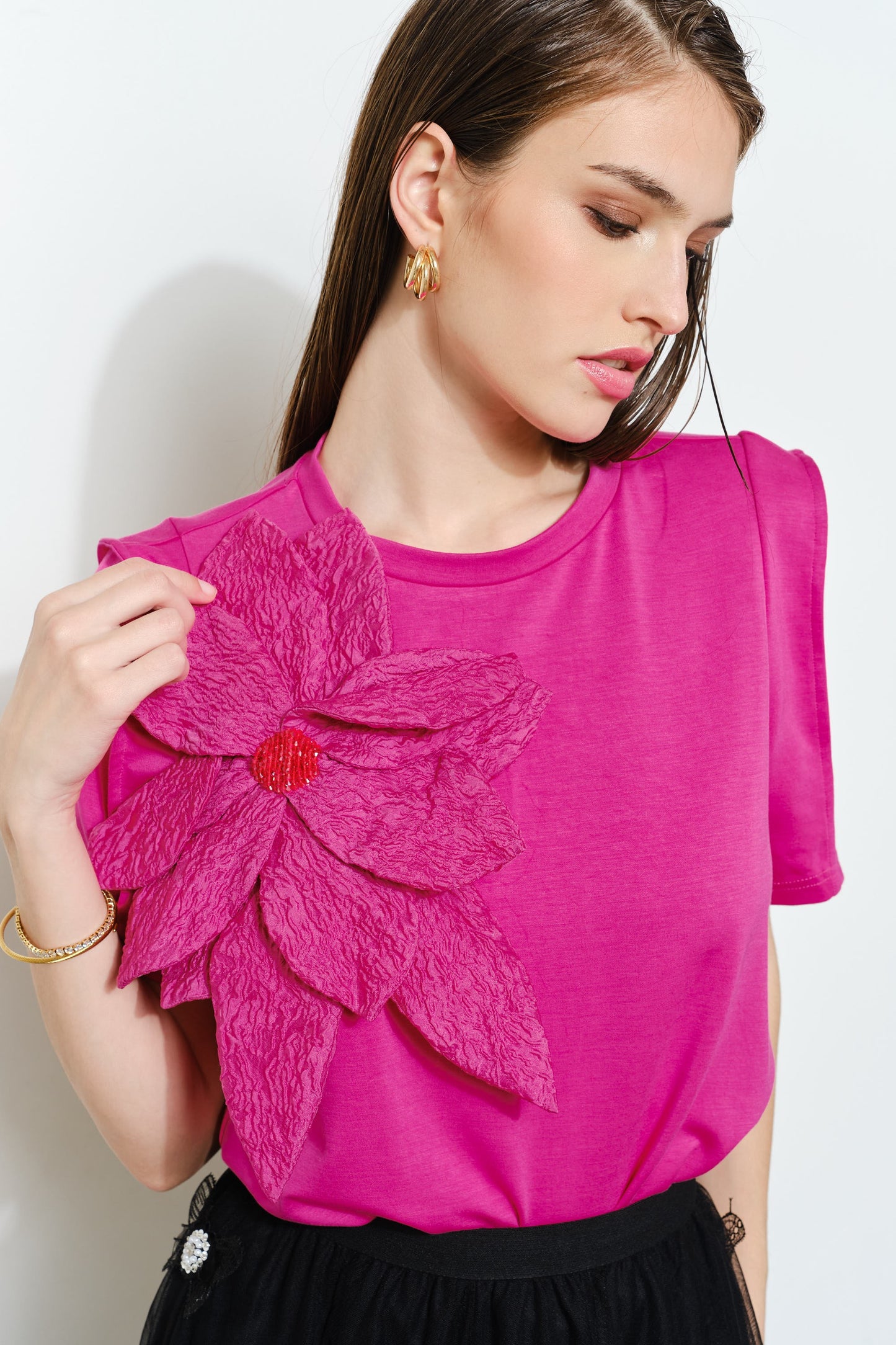 Pink Petal Power Tee Top