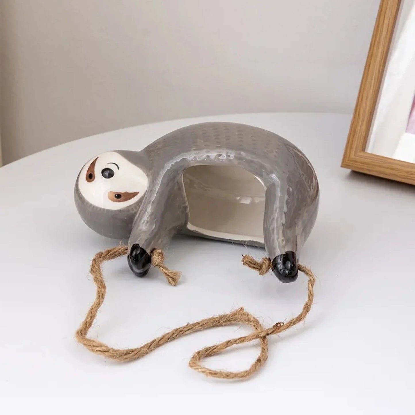 Ceramic Slotch Hanging Succulent Planter