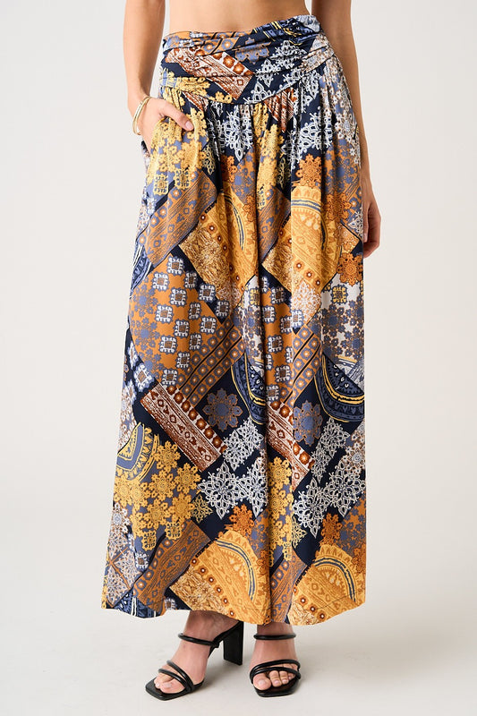 Paisley Patchwork Palazzo Pants
