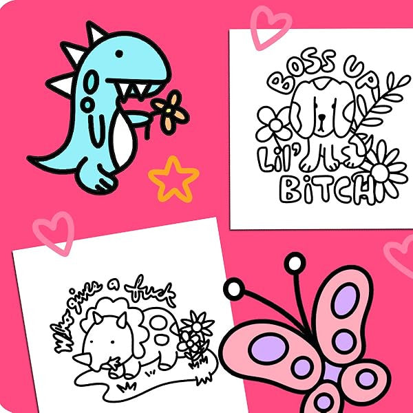 Swearing is Caring: Bold and Easy Adult Coloring Book