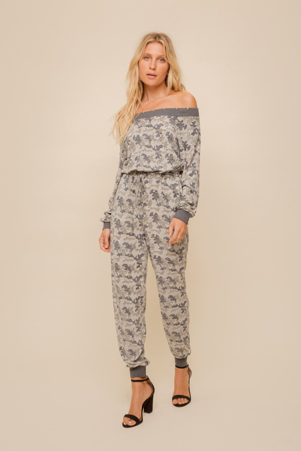 Paratrooper All In One Camo Print Jumpsuit