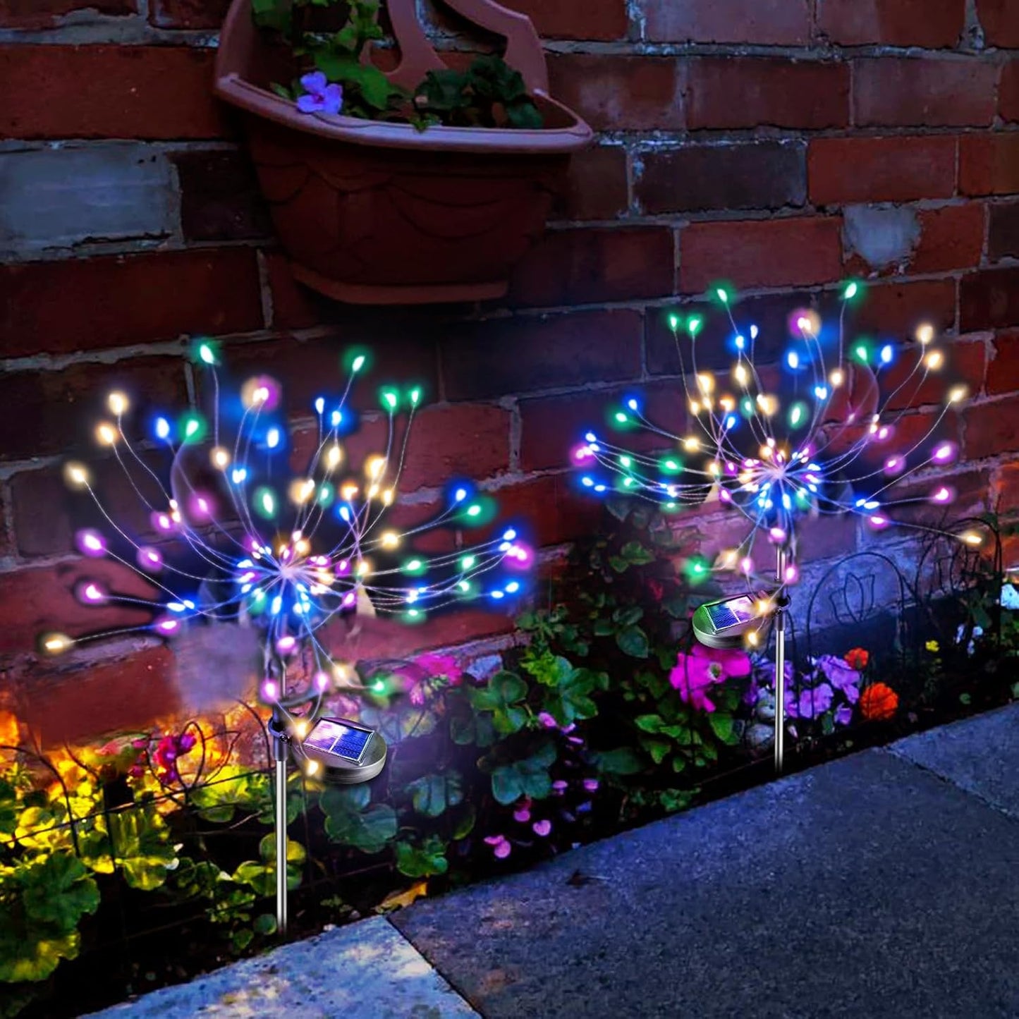 Solar Outdoor Lit Dandelion LED Lawn Stakes