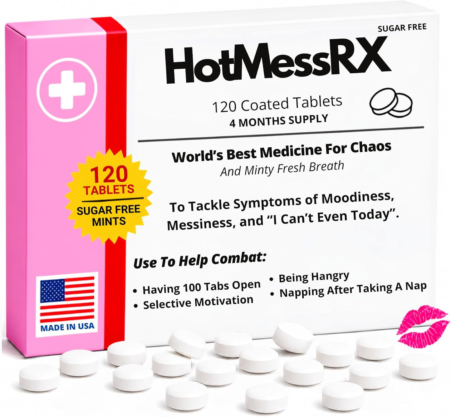 Anti Pills Candy Coated Mints Funny Gag Gift