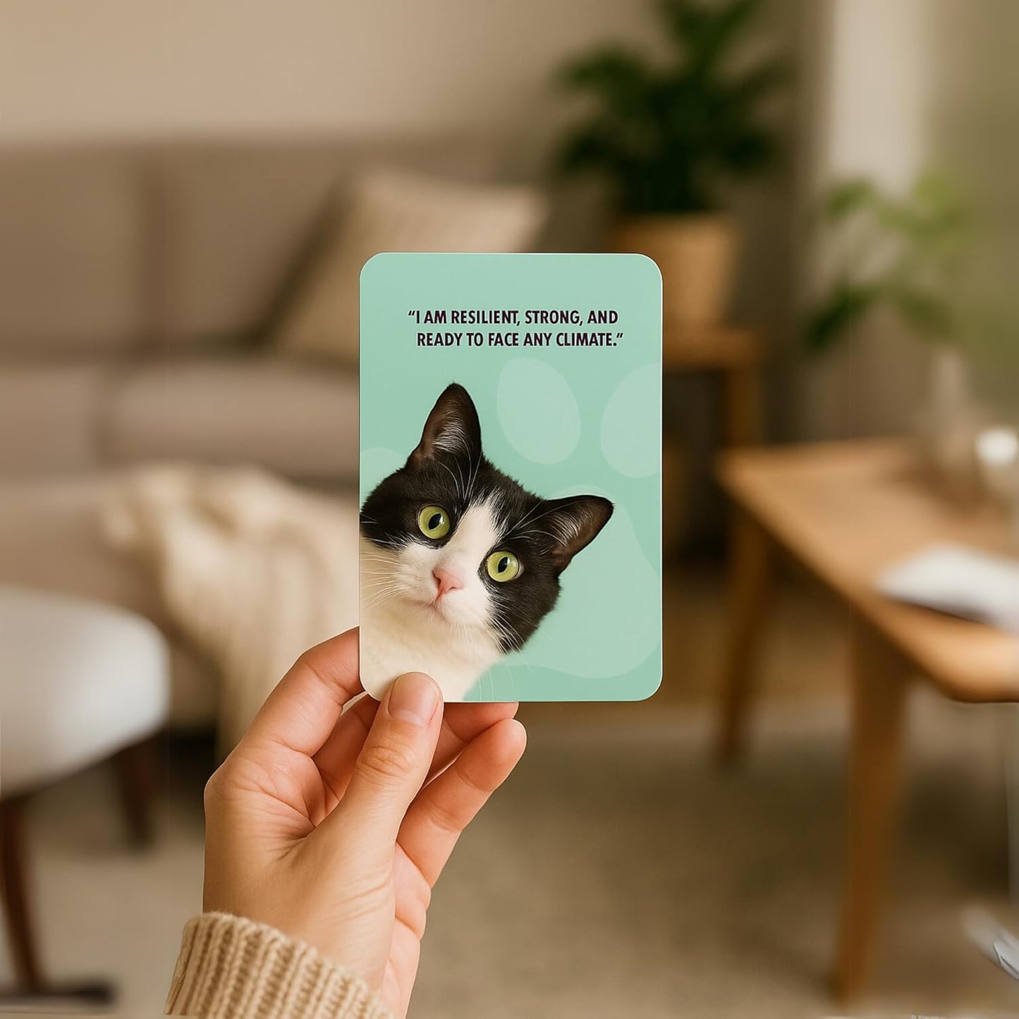 Pawsitive Vibes Inspirational Cat Cards