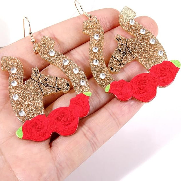 Kentucky Derby Days Horse Race Earrings