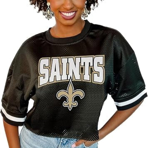 New Orleans Saints Football Glitter Fleur De Lis Earrings