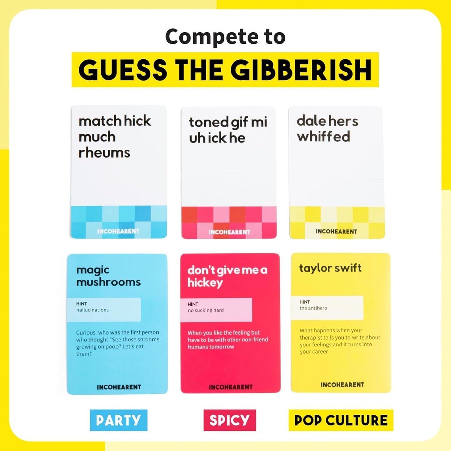 Incohearent What Do You Meme Party Game