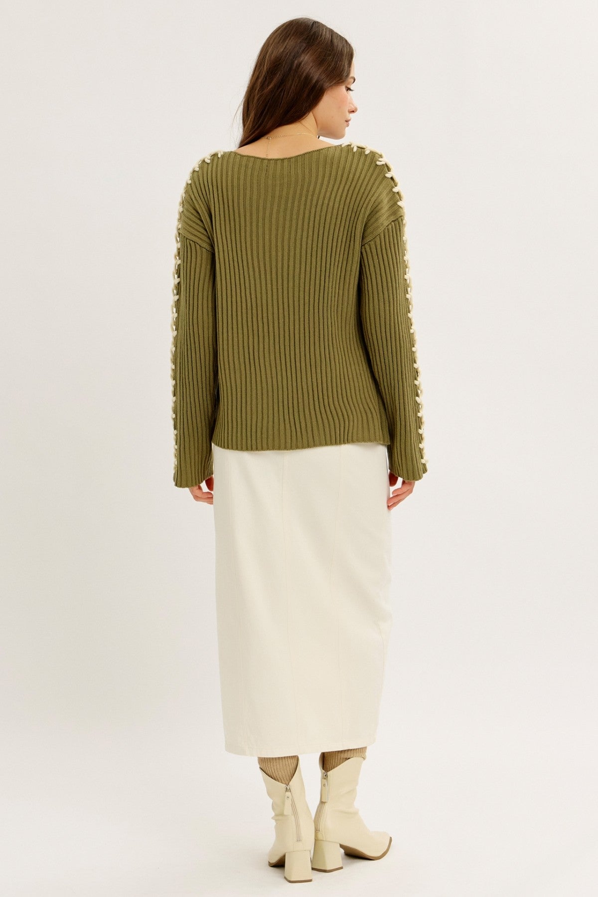 A STITCH IN TIME KNIT SWEATER