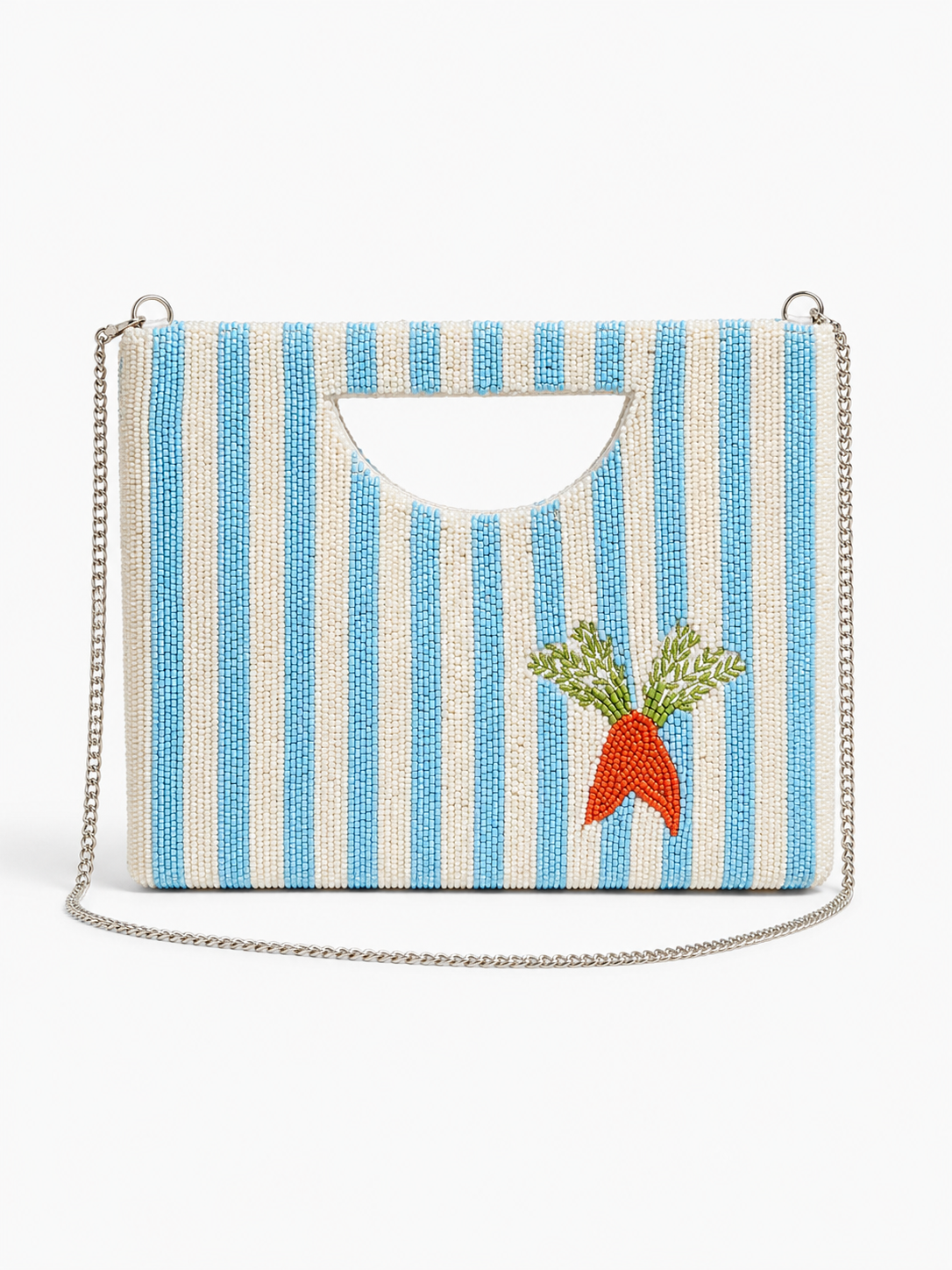Cottage Gardener Beaded Clutch Shoulder Bag