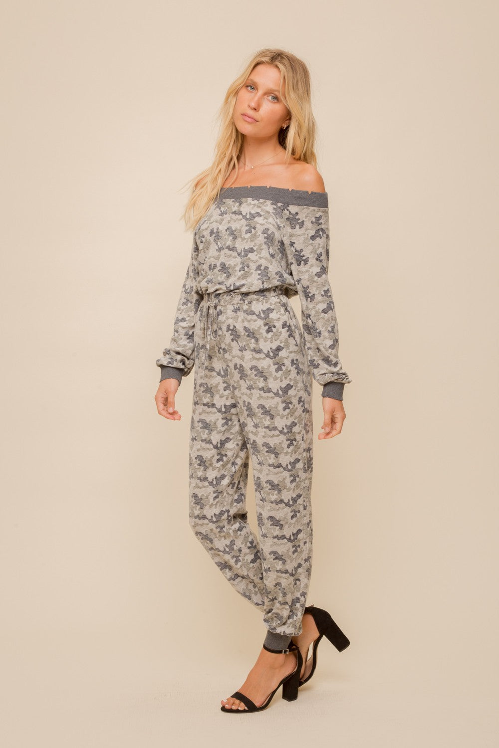 Paratrooper All In One Camo Print Jumpsuit