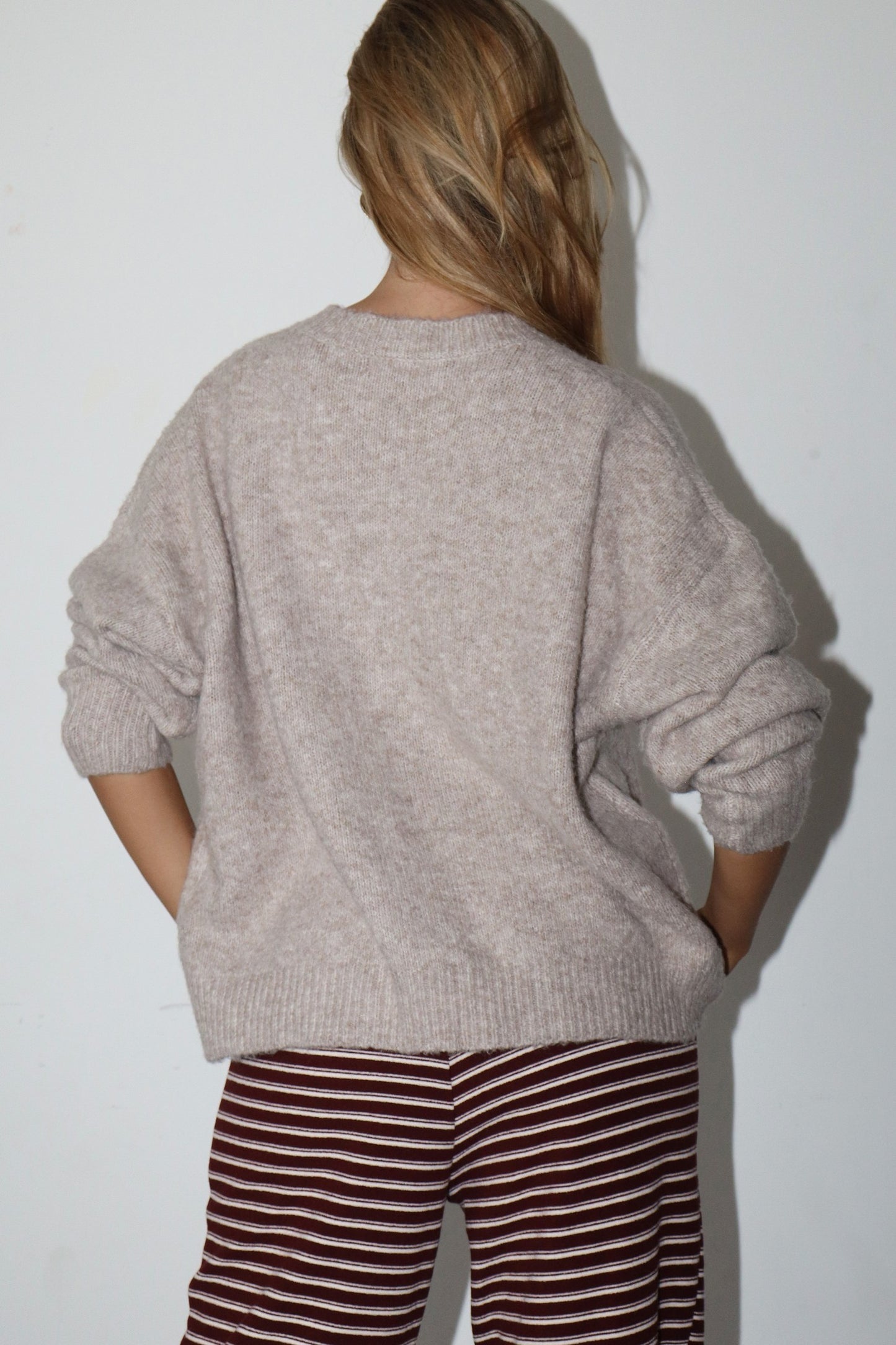 Drop Me A Line Fish Graphic Wool Sweater