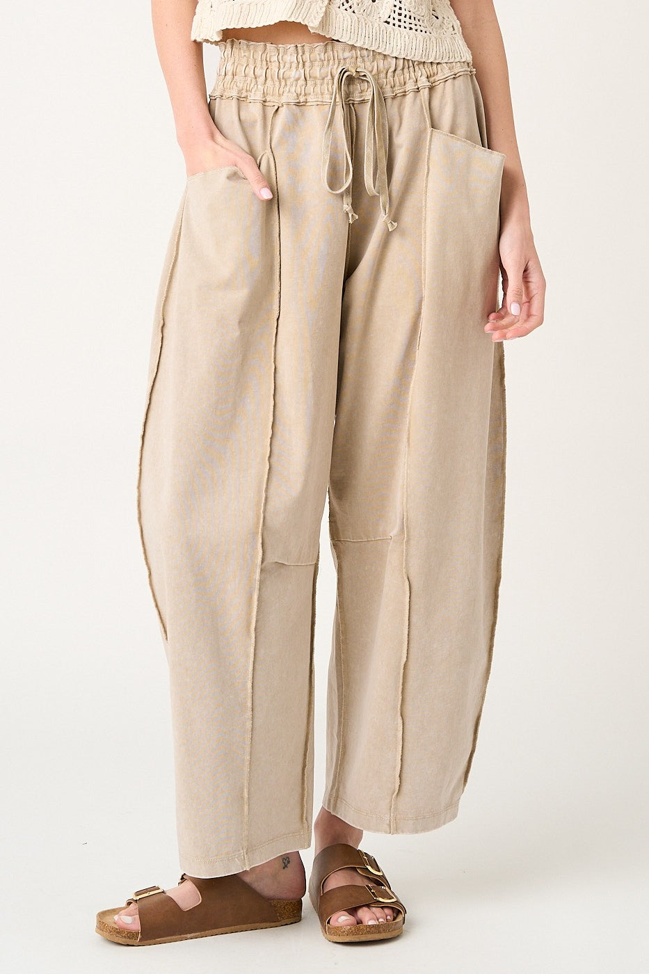 Mya Festival Ready Cotton Barrel Pants