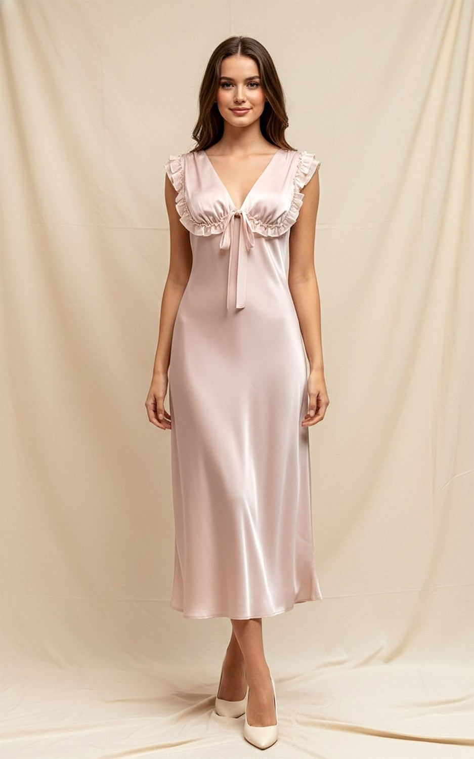 Petals & Promises Satin Dress