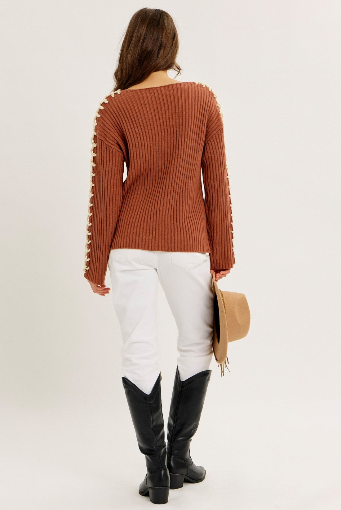 A STITCH IN TIME KNIT SWEATER