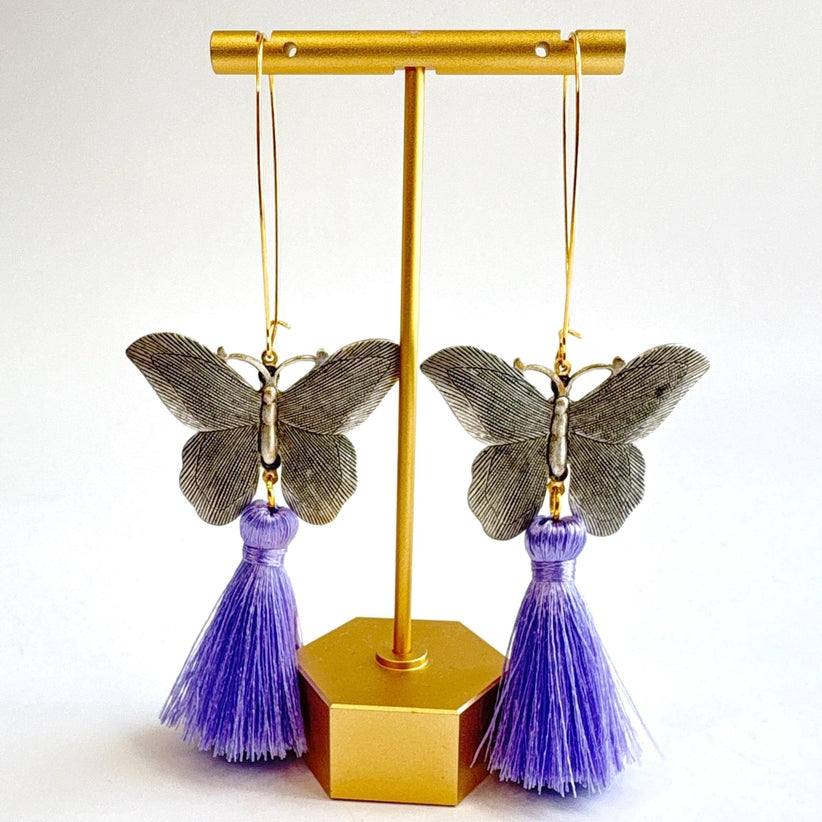 Lenora Dame Butterfly Garden Dangle Earrings