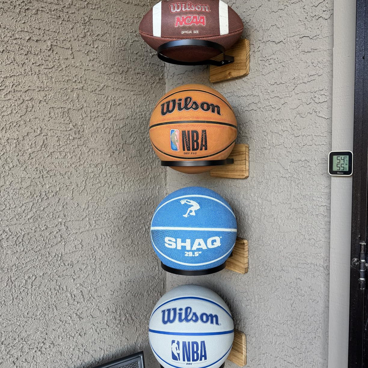 4PC Set Sports Ball Wall Storage Racks