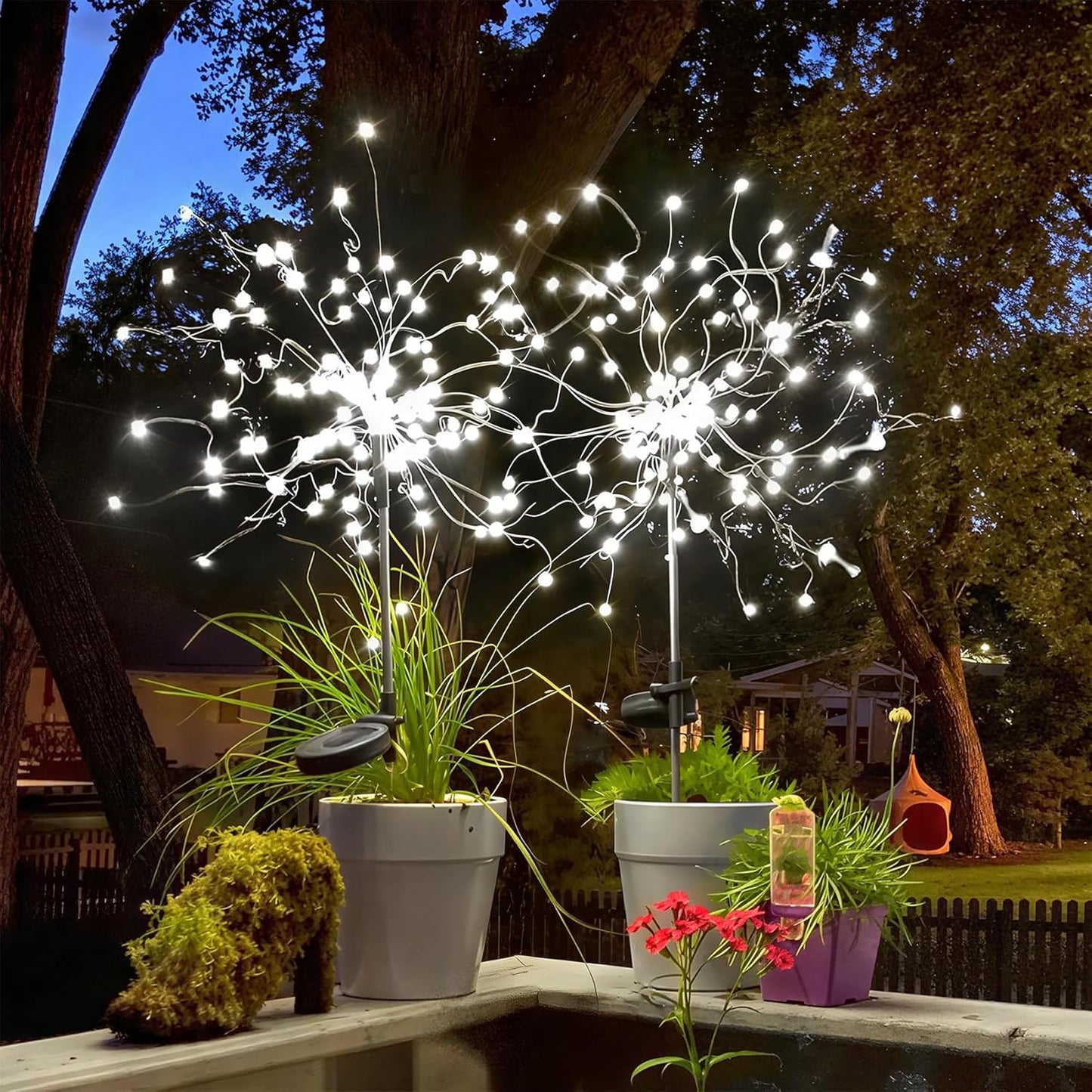 Solar Outdoor Lit Dandelion LED Lawn Stakes
