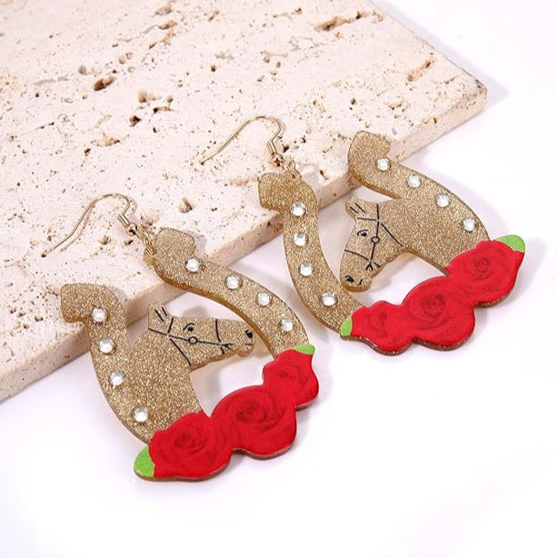 Kentucky Derby Days Horse Race Earrings