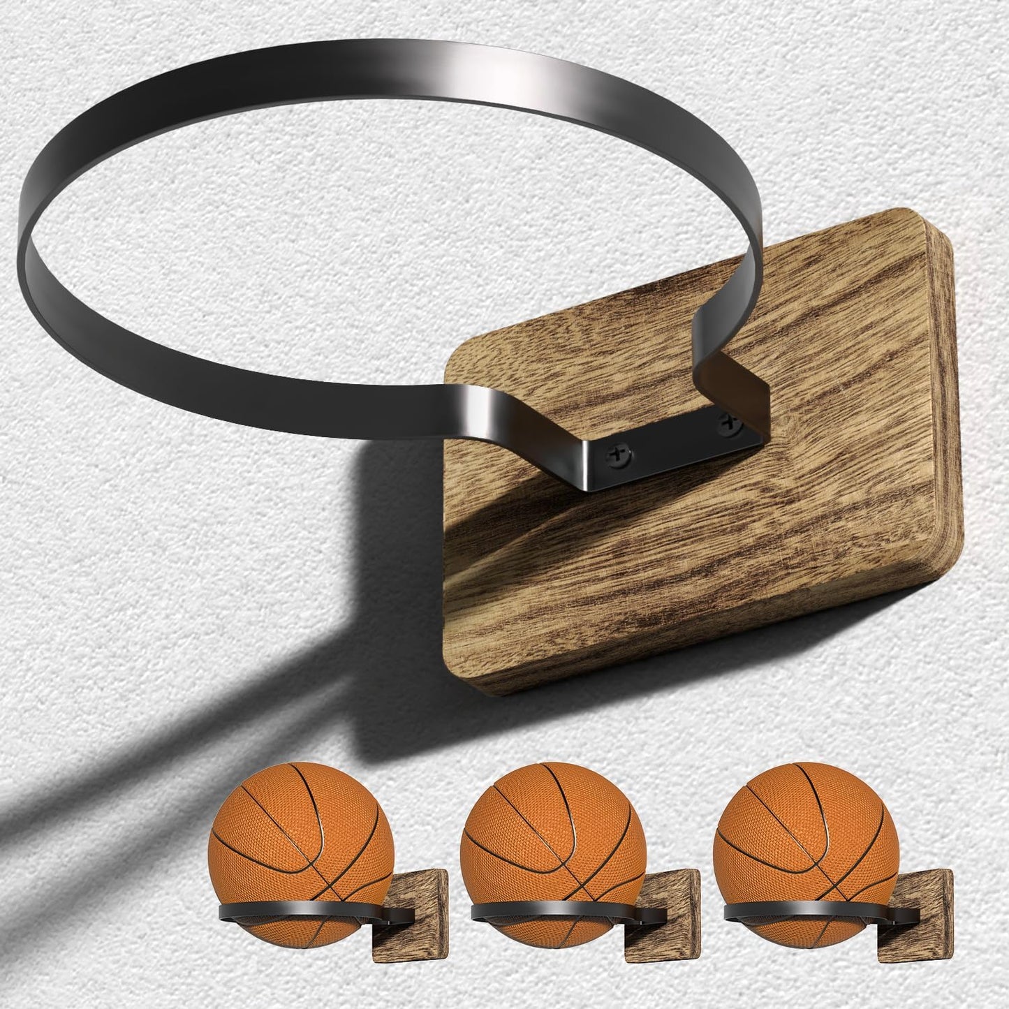 4PC Set Sports Ball Wall Storage Racks