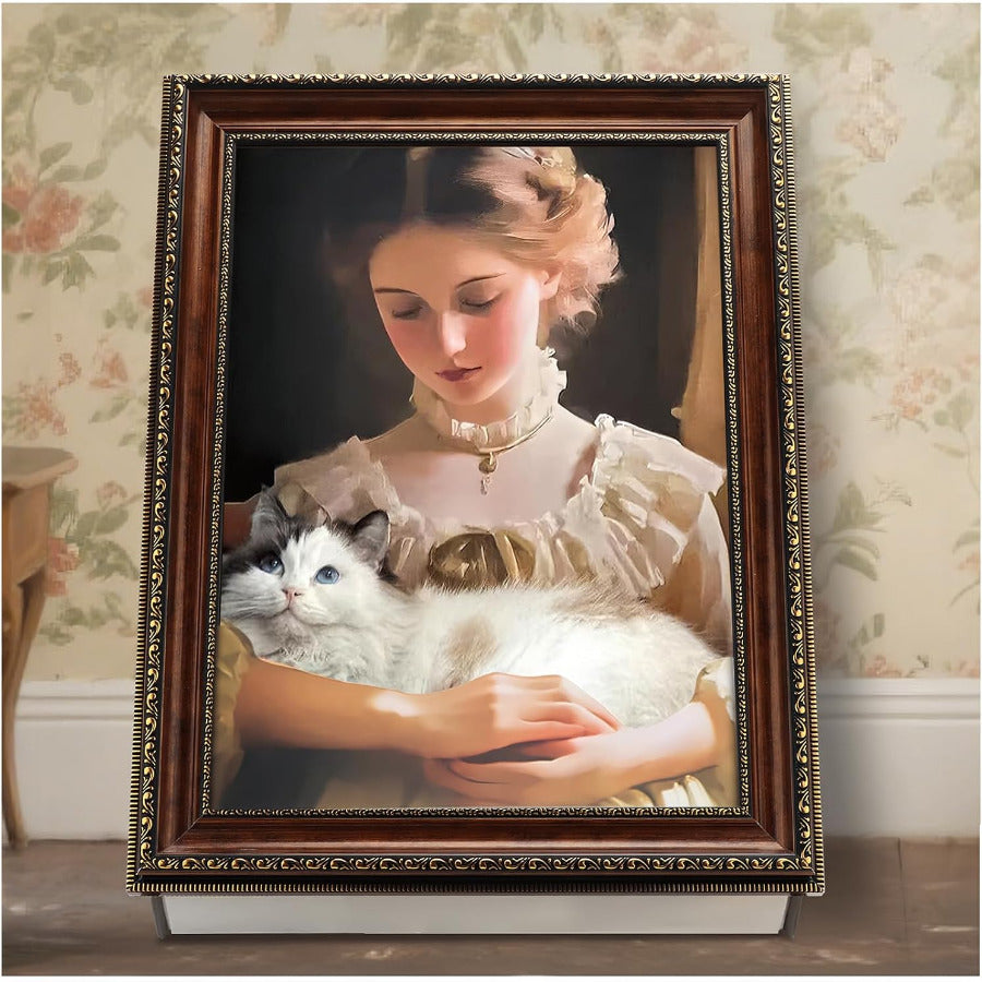 3D Mona Lisa Artwork Cat Scratcher Bed