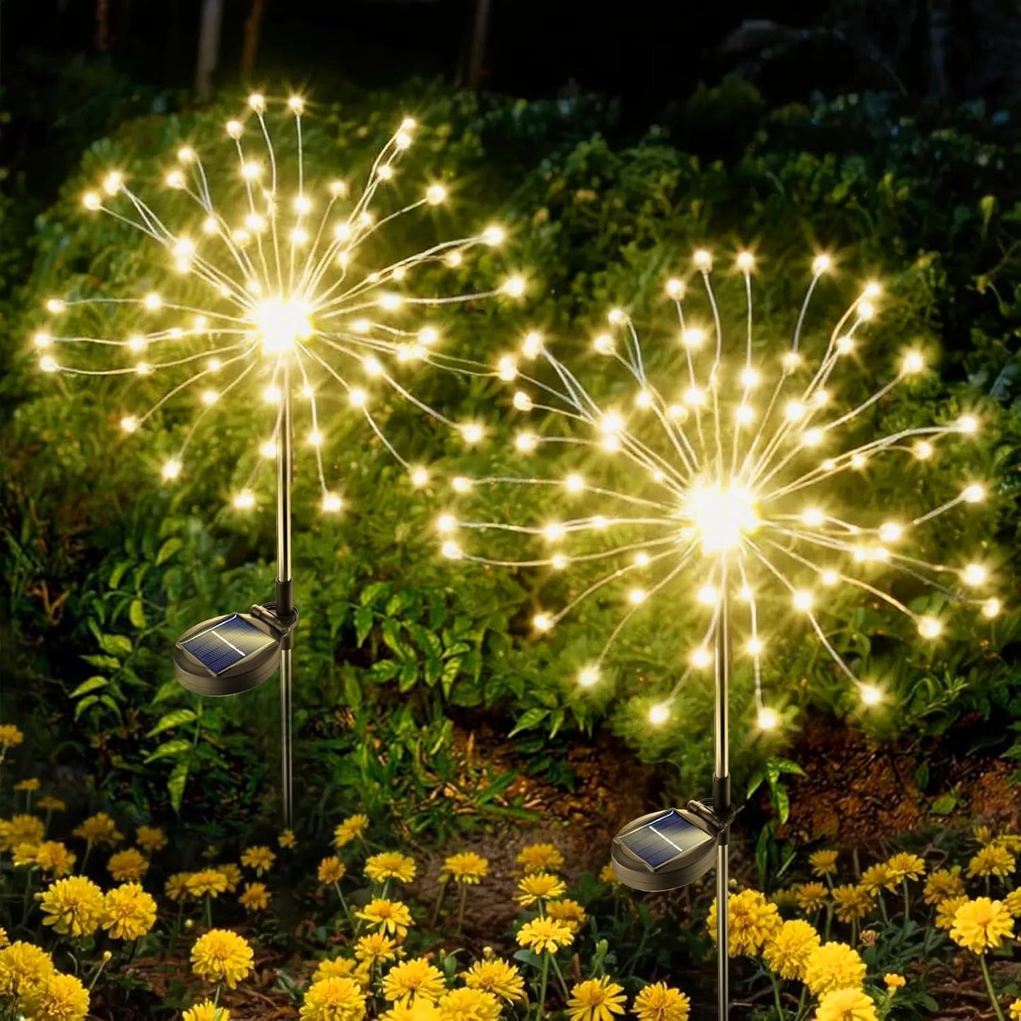 Solar Outdoor Lit Dandelion LED Lawn Stakes