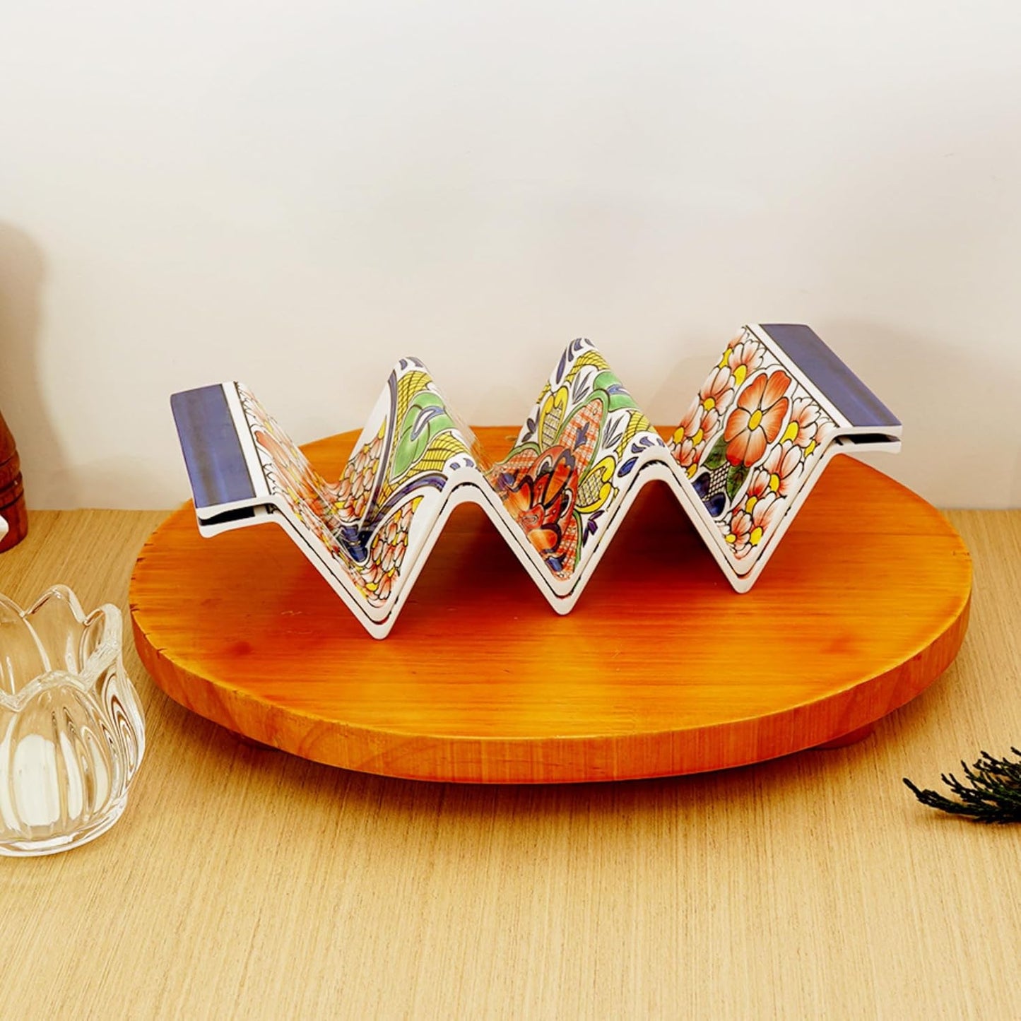 Moroccan Pattern Taco Holder Trays - Set of 4