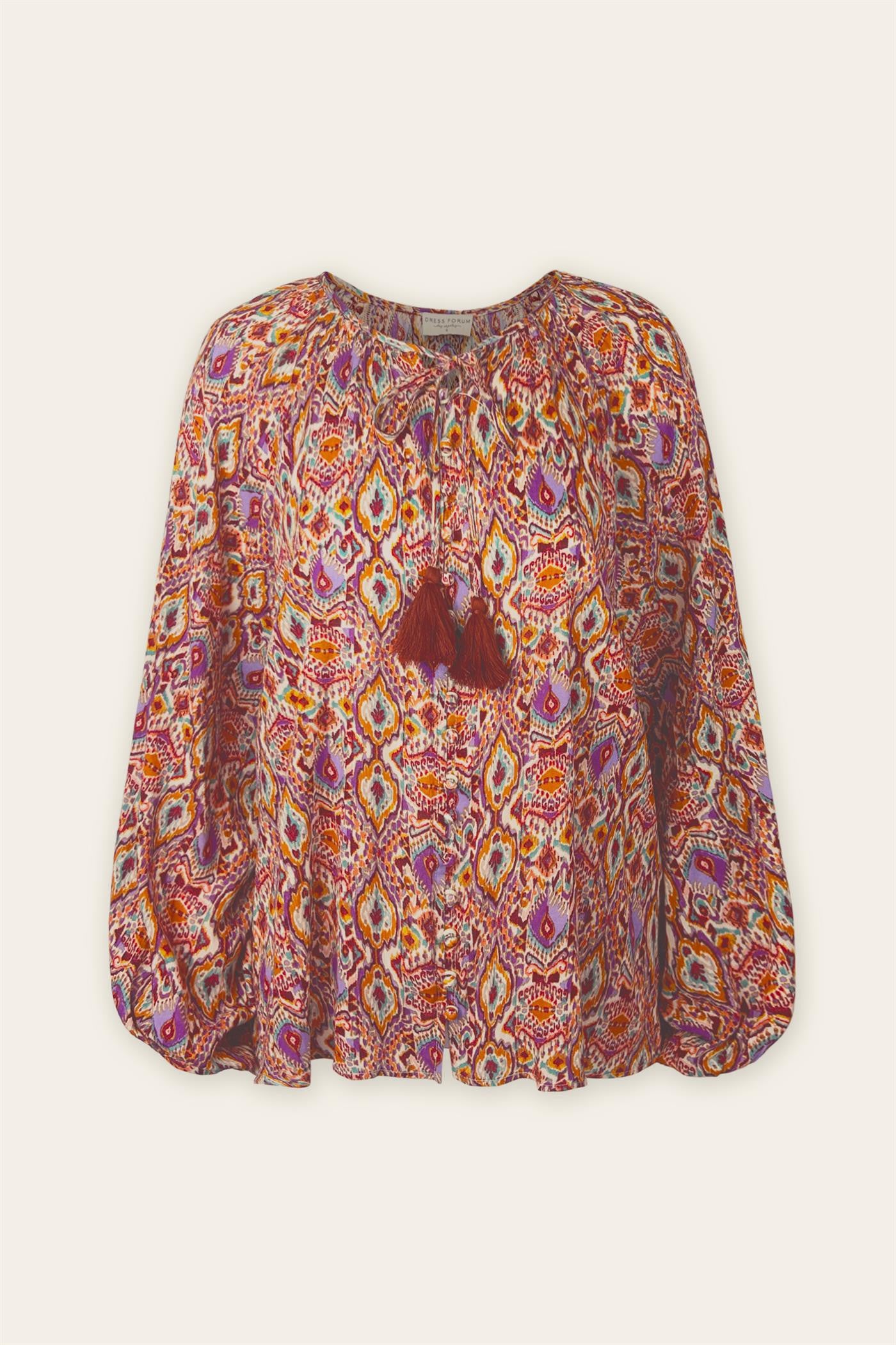 Ibiza Islands Boho Button Down Top