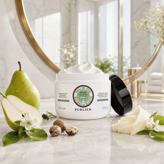 Perlier Fruity Pear Body Mousse with Organic Shea Butter