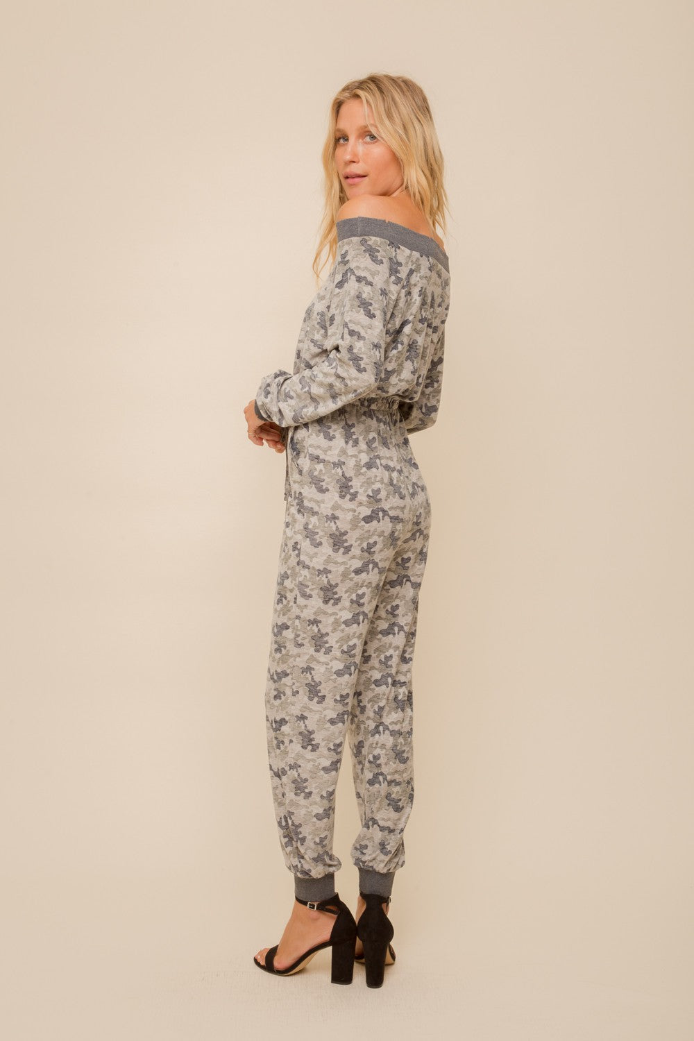 Paratrooper All In One Camo Print Jumpsuit