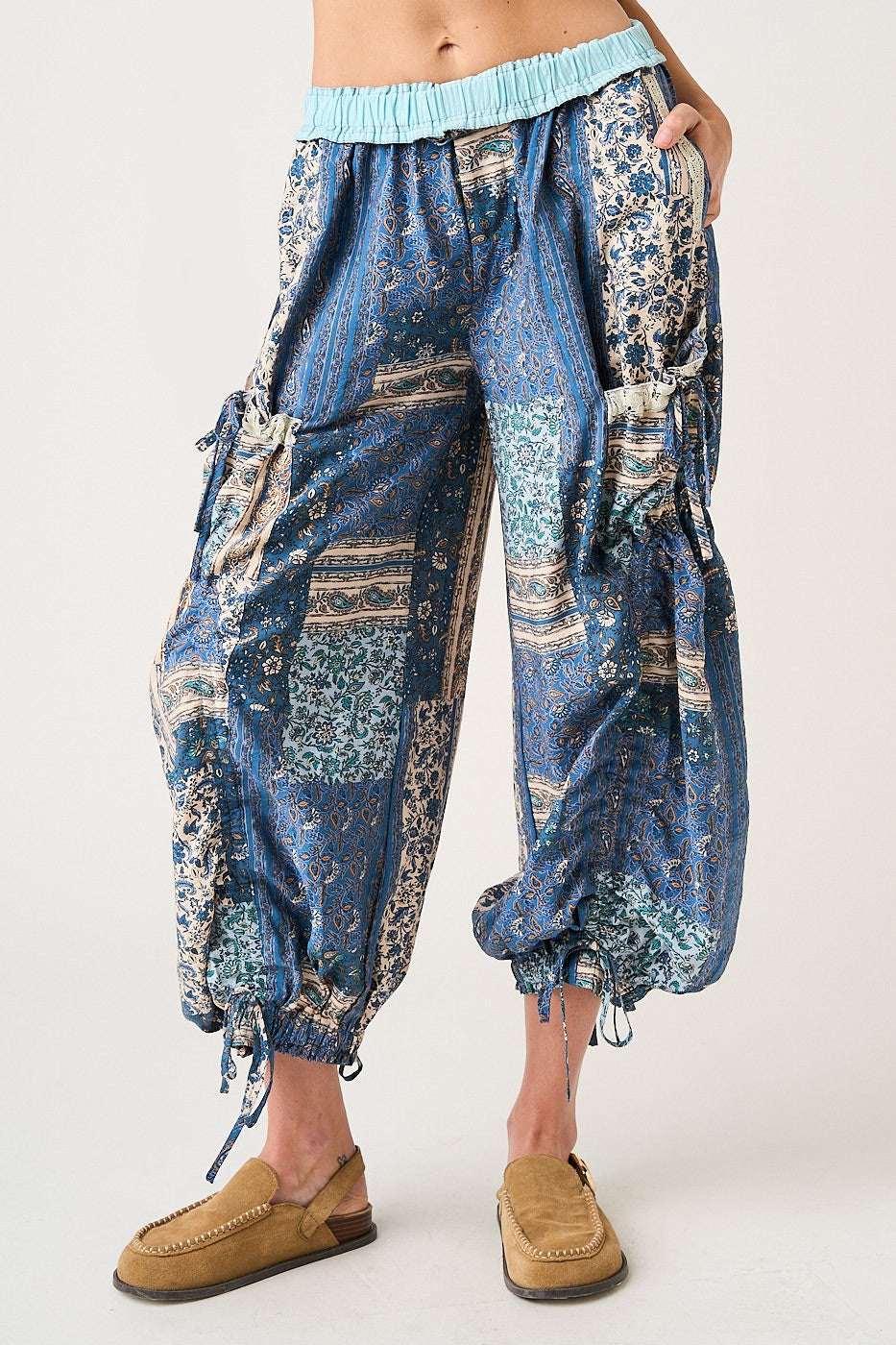 Paisley & Lace Balloon Pants