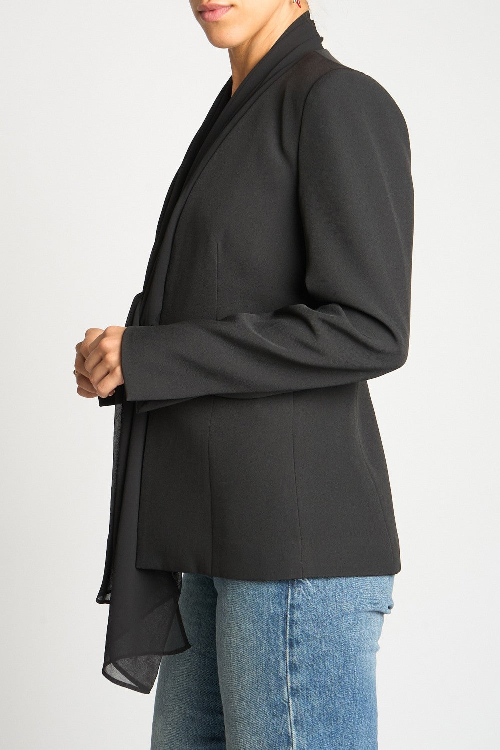 Fit To Be Tied Black Blazer