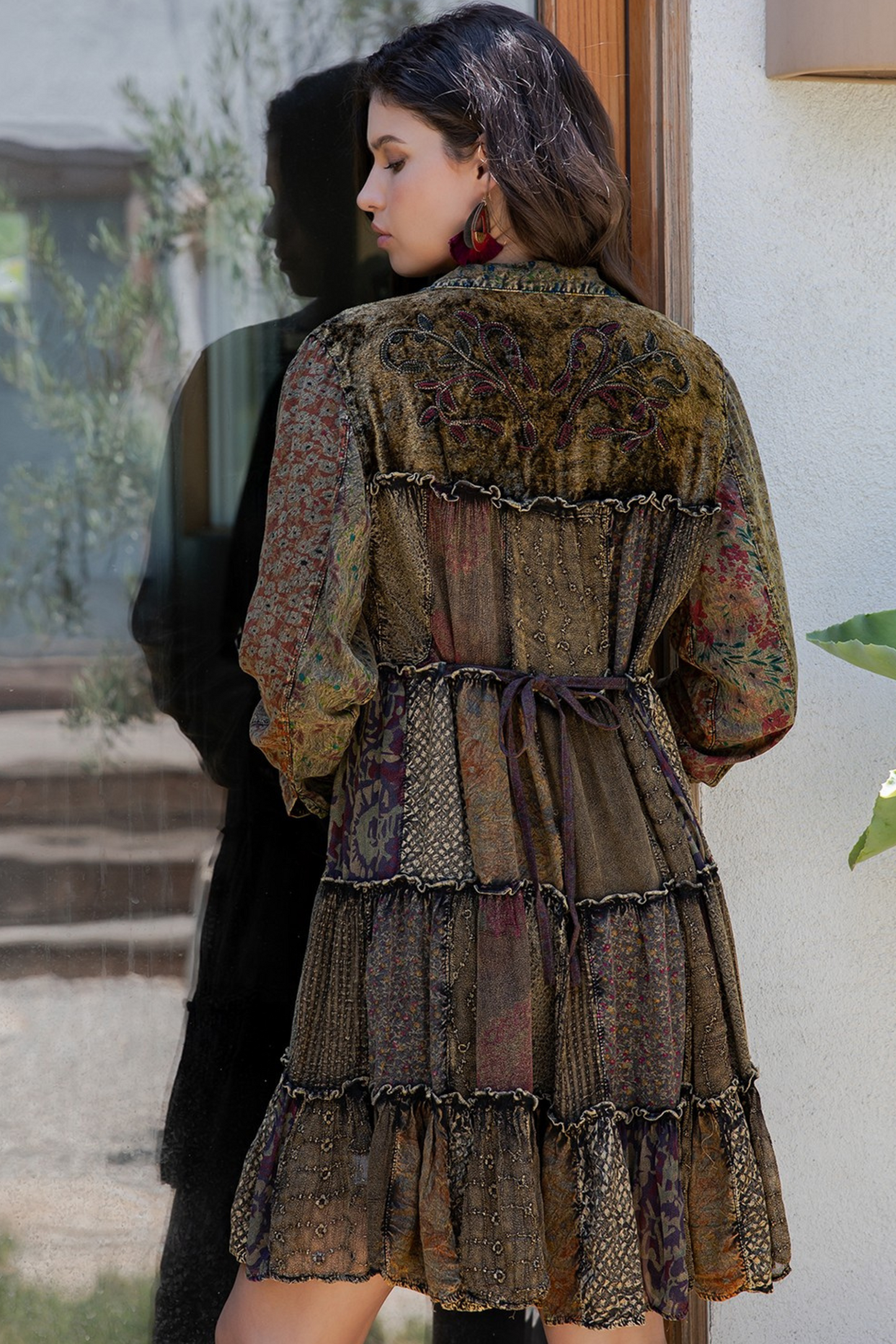 Patchwork Poetry Babydoll Dress