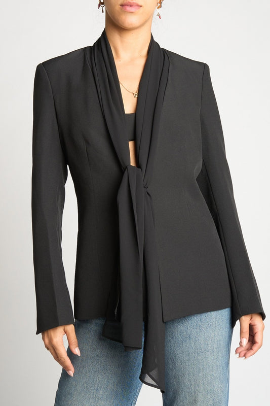 Fit To Be Tied Black Blazer