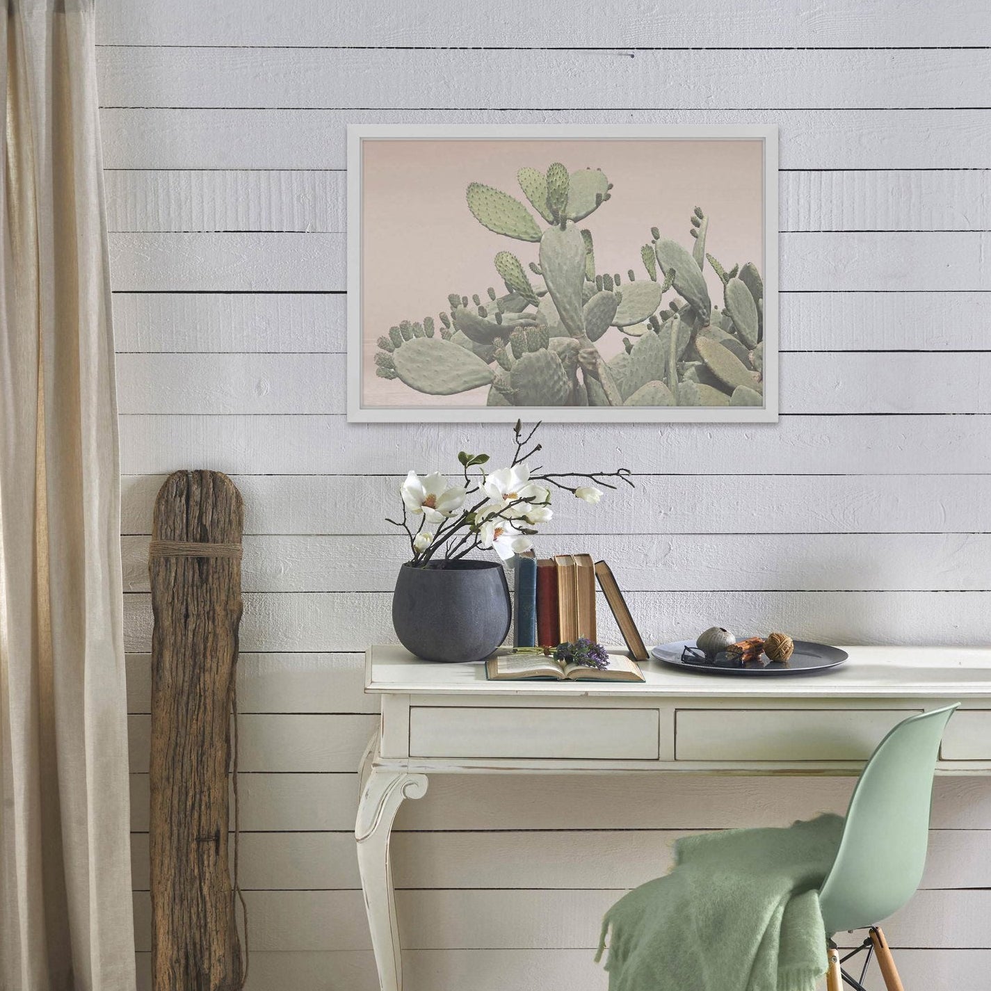 Southwestern Cactus Bunch Framed Print Wall Art
