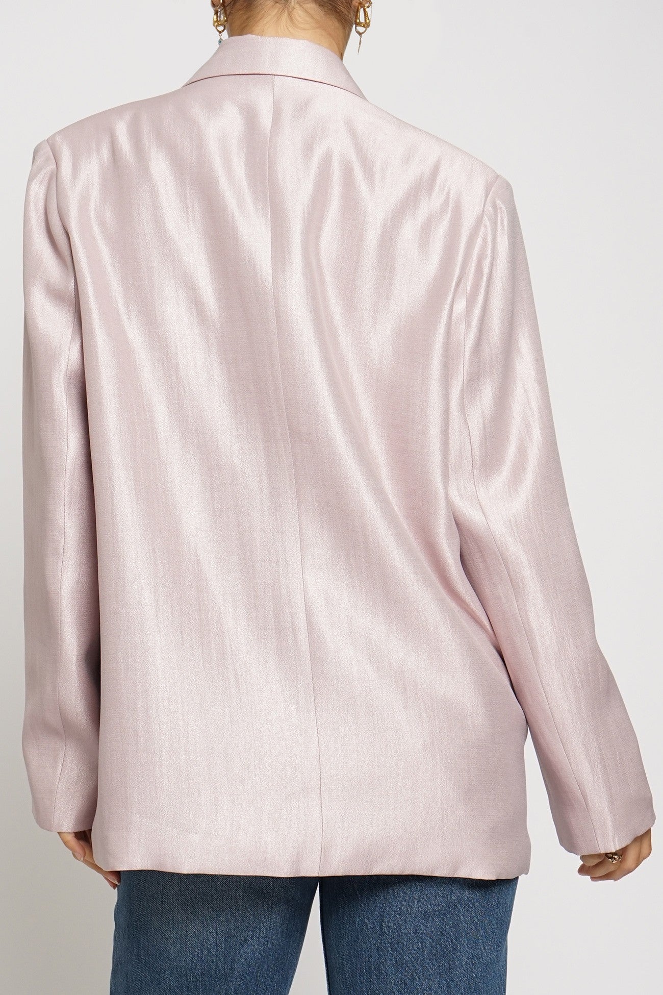 Galaxy Glow Iridescent Fabric Blazer