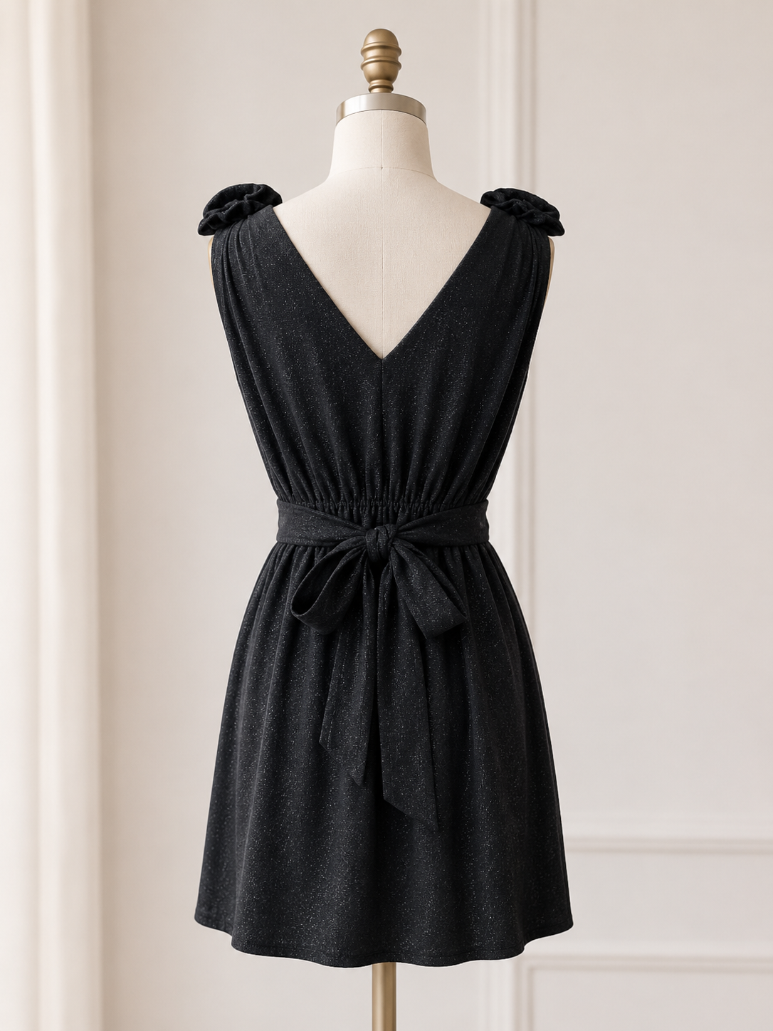 MISS ME Couture Black Sparkle Party Dress