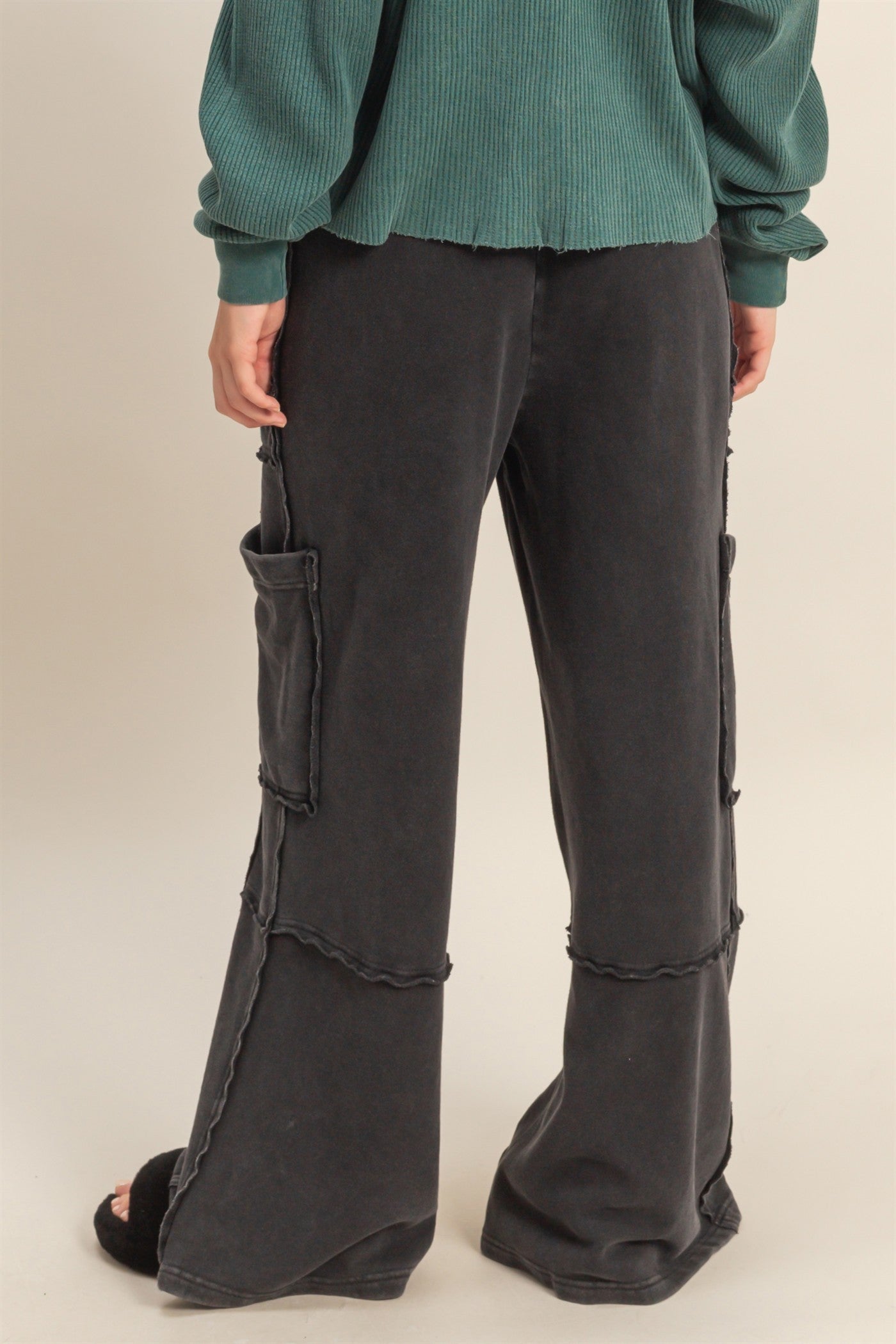 Weekend Warrior Black Cargo Sweatpants