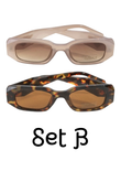Juego (2) de Gafas de Sol Estilo Coco