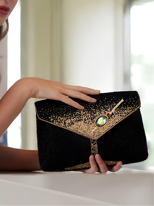 Bolso de Noche Piña Adornado con Pedrería de Cristal Austriaco