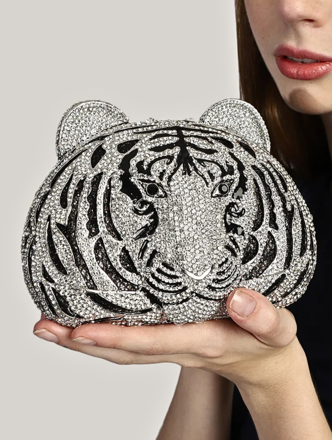 Bolso de Noche Piña Adornado con Pedrería de Cristal Austriaco