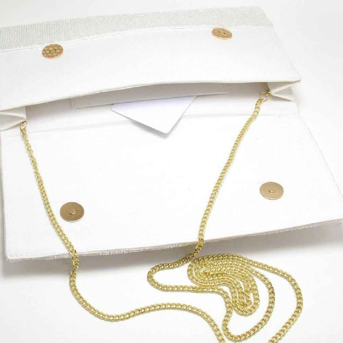 Seed Beaded Baseball Crossbody Clutch