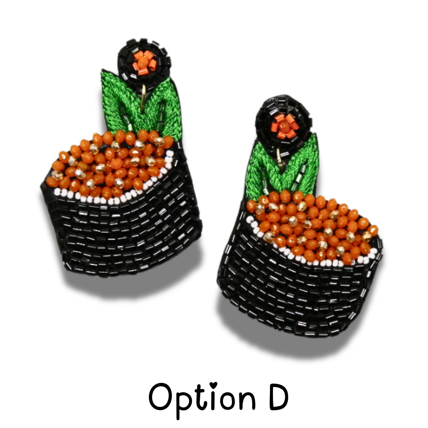 Japanese Sushi Food Theme Seed Beaded Earrings