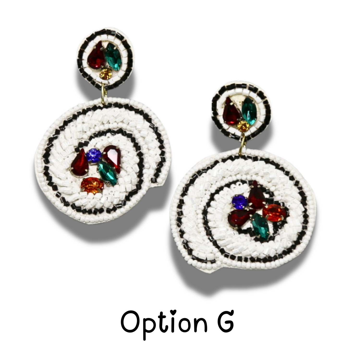 Japanese Sushi Food Theme Seed Beaded Earrings