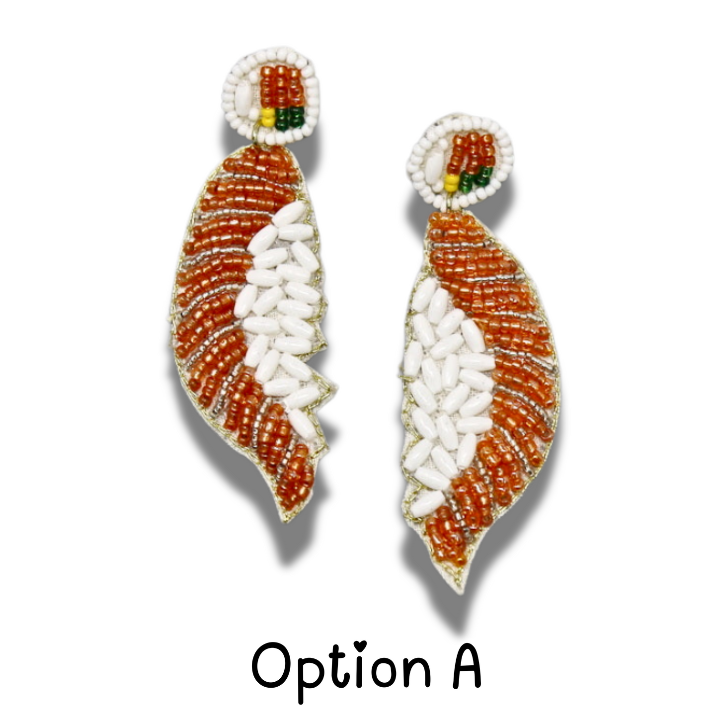 Japanese Sushi Food Theme Seed Beaded Earrings