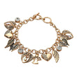 Gold On Angel Wings Charm Bracelet