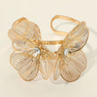 Gold Filigree Flower Arm Cuff Bracelet