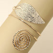 Leaf in The Wind Gold Arm Cuff Bracelet