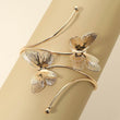 Butterflies in Flight Gold Arm Cuff Bracelet