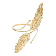 Double Leaf Gold Arm Cuff Bracelet