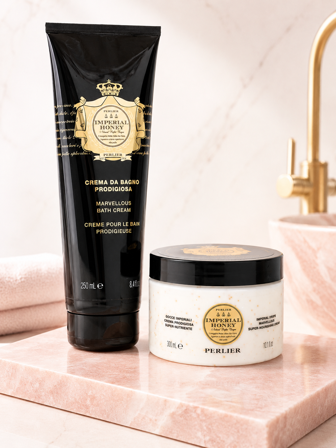 Perlier Italy 2PC Spa Set – Shower Cream & Moisture Pearls Cream